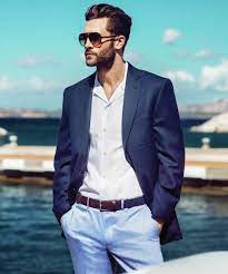 Blue colour blazers are a new trend in fashion right now. Parity Dark Blue Pants With Light Blue Blazer Up To 76 Off
