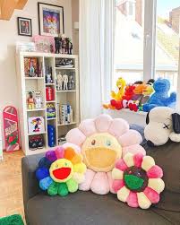 Takashi murakami x uniqlo x doraemon plush toy. Takashi Murakami Flower Plush 30cm Rainbow Yellow On The Account Instagram Of Stockxcollectibles Spotern