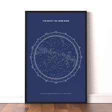 Can the month in which you were born determine the rest of your life? Birthday Star Maps The Sky Above You When You Were Born Under Lucky Stars