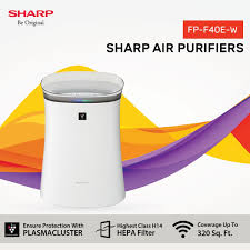 Sharp air purifiers in india are equipped with the best in class h14 hepa filters which capture particulate matter and minute organisms up to 0.3 microns keeping them away from the airway by. Sharp Airpurifier Fp F40e W With Class H14 Hepa Filter Active Plasmaclusterion Technology Sharp Air Purifier Air Purifier Hepa