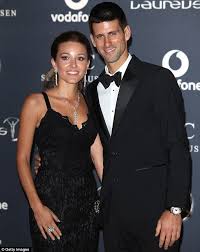 The couple jetted off to tie the knot just hours after the tennis pro took home a win at wimbledon. Novak Djokovic Marries Pregnant Fiancee Jelena Ristic In Montenegro Daily Mail Online