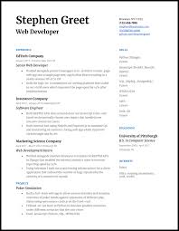 The personal profile template comes with four customizable premade color schemes. 5 Web Developer Resume Examples Built For 2021