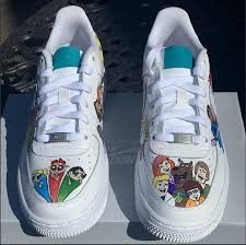 90 S Cartoon Custom Af1 Etsy In 2020 Character Shoes Custom Nike Shoes Me Too Shoes