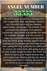 55555 Angel Number And It S Meaning Angel Numbers Angel Number Meanings Number Meanings