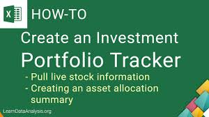 Create An Excel Investment Portfolio Tracker Template Excel Tutorial