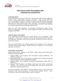 Memperkenalkan tim audit menyatakan secara formal, tertulis kepada jajaran manajerial mengenai pentingnya audit sumber daya manusia. Soal Ujian Ut Manajemen Ekma4476 Audit Sdm