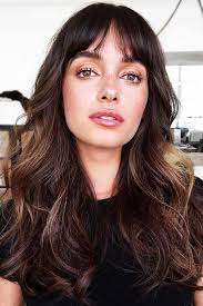 45 Wispy Bangs Ideas To Try For A Fresh Take On Your Style Thick Hair Styles Hairstyles With Bangs Curly Hair Styles Naturally