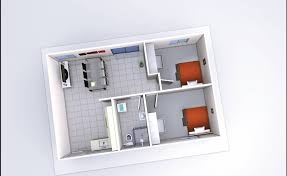 3.1 denah rumah minimalis 2 kamar tidur 1 lantai. Desain Rumah Minimalis 2 Kamar Interistik Com