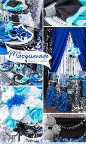 Filled with live music, amazing entertainment and a sense of the wonderful. Blue And Aqua Blue Masquerade Party Theme Details Include Sequins Crystal Masquerade Party Themes Masquerade Party Centerpieces Masquerade Party Decorations