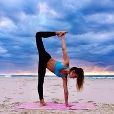 Beautiful Yoga Pose At Dawn On The Beach Serenity Balance Flexible Strength Peace Namaste Yoga Yoga Photos Yoga Motivation