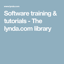 Software Training Tutorials The Lynda Com Library Training Tutorial How To Plan Tutorial