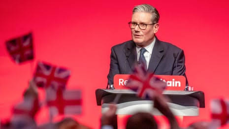 Nigel Farage 'doesn't believe in Britain', Starmer tells Labour conference  | Keir Starmer | The Guardian
