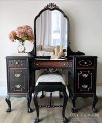 Diy Black Vintage Vanity Makeover With