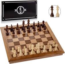 What do the ladies love even more? Amazon Com Chess Armory Chess Set 17 X 17 With Raised Border Frame Inlaid Walnut Wooden Chess Set With Folding Chess Board Staunton Chess Pieces Storage Box Chess Set Wood