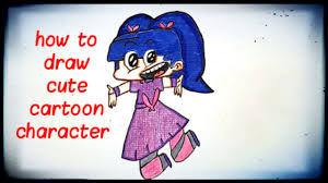 رسم وتلوين امونة من كرتون امونة المزيونة قناة ماجد رسم للاطفال سهل وبسيط رسم كرتون youtube cute cartoon characters cute drawings cartoon drawings