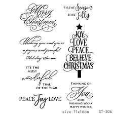 Christmas always comes around quicker than you expect, so start your crafting early! Buy Zhuoang Graceful Handwriting Christmas Tree Clear Stamps For Diy Scrapbooking Card Making Album Decorative Silicon Stamp Crafts Cicig