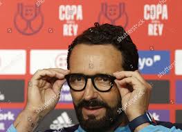 Valencias Head Coach Jose Bordalas Attends Editorial Stock Photo