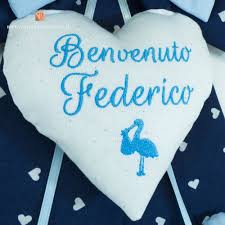 Fiocco Nascita Glitterato Con Cicogna Benvenuto Federico Rendi Speciale Il Momento Della Sua Nascita Con Un Fiocco Fine Ed Elegante Fiocchi Federa Nascita