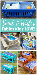 Sand And Water Tables Kids Love Kids Outdoor Play Sand And Water Table Water Tables