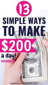 How To Make 200 Dollars Fast In One Day Pin On Money Tips