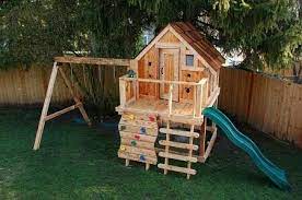 Rumah Kayu Anak Impian Merupakan Produk Rumah Kayu Mini Anak Outdoor Maupun Indoor Yang Terbuat Dari Bah Backyard Swing Sets Swing Set Playhouse Play Houses