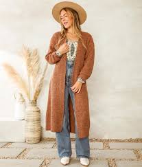 Willow Root Belted Duster Cardigan Sweater Women S Sweaters In Brown Buckle