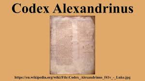 Image result for codex alexandrinus