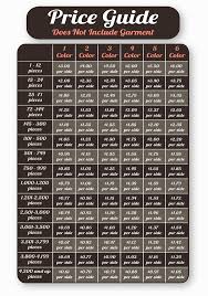 pricing screen printing price guide raygun printing