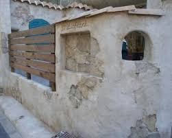 モルタル造形 concrete design bali house brick wall