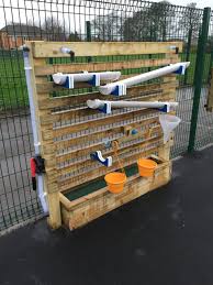Wasserspiel Wasserwand Mit Einstellbaren Wassertrogen Waagen Und Trichter Spielesommerfe In 2020 Wasserwand Wasserspiele Wassertrog
