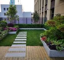 Create a roof garden with plastic planter trays