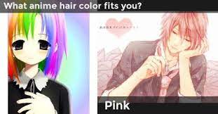What Anime Hair Color Fits You Anime Hair Color Anime Hair Anime