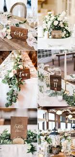 27 Inspiring Wedding Table Number Ideas For 2019 Oh Best Day Ever Wood Wedding Decorations Wedding Reception Table Decorations Wood Table Numbers Wedding