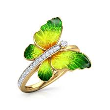Download Green Butterfly Ring 3d Print Model Cgtrader