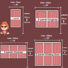 Ukuran kertas a3 mm cm inchi haiwiki info. Hot Sale Langsir Tebal 1 Set 2 Helai Semi Blackout Eyelet Cakuk Budget Murah Sliding Door Shopee Malaysia