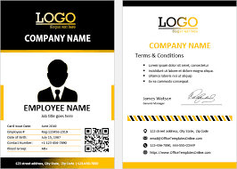 All of our professionally made designs are 100% free to use and can be customized as much or as little as you want! Print Ready Id Card Templates For Ms Word Office Templates Online