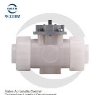 Manual Biochemical Industry Special PVDF Three-Way Plastic Ball Valve with Bracket ANSI JIS Standard