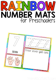 Feel free to print and you can use. Rainbow Number Mats For Numbers 1 10 From Abcs To Acts