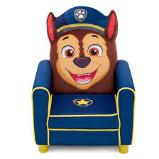 Delta Children Figural Upholstered Kids Chair, Nick Jr. PAW Patrol  Chase,Wood, Blue : Home & Kitchen