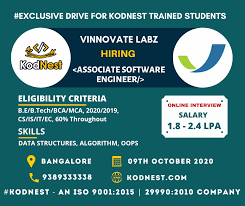 Kodnest Hiring For It S Reputed Client Vinnovate Labz Software Engineer Job Seeking Online Interview