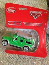 Disney Store Pixar Cars Cars 2 Tj The Green Hummer H1 Wagon Model Toy Firgurine Disney Gifts Pixar Cars Toy Car