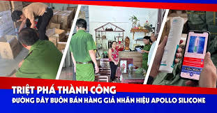 THÔNG BÁO QUAN TRỌNG: TRIỆT PHÁ THÀNH CÔNG ĐƯỜNG DÂY BUÔN BÁN HÀNG GIẢ NHÃN  HIỆU APOLLO SILICONE