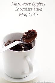 Microwave Eggless Chocolate Lava Mug Cake Recipe With Step By Step Photos Baking Recipes Chocolate Blendwithspices Mug Recipes Lava Cake Recipes Lava Cakes
