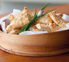 'nduja prawns with orzo, feta and olive salad juicy prawns, spicy 'nduja pesto and crumbly feta are the star ingredients in this orzo salad recipe. Sesame Prawn Toast Fodmap Recipes Recipes Sesame Prawn Toast