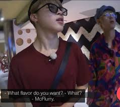 The meal will include chicken mcnuggets with korean inspired sauces. Bethany Erin On Twitter When Taehyung Savagely Snapped At Jimin In Mcdonald S Over Mcflurry Flavors Of All Things Bbmastopsocial Bts Bts Twt Https T Co 5h4zuaebd4