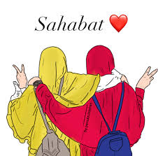 Serta juga gambar ini bisa anda jadikan untuk komentar anda di wahatsapp sebagai. Sketsa Kartun Muslimah Sahabat