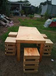 Enter the values of your package and pallet and press the button calculate. Set Meja Makan Kayu Pallet Zs Tukang Kayu Pallet Facebook
