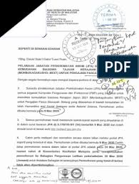 Tak sampai 15 minit dah selesai. Surat Pelawaan Jpa