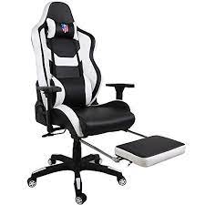 Toutefois, les accoudoirs ne sont pas matelassés. Cheap Kinsal Ergonomic High Back Large Size Gaming Chair Office Desk Chair Swivel White Pc Gaming Chair With Extra Soft Headrest Lumbar Support And Retractibl