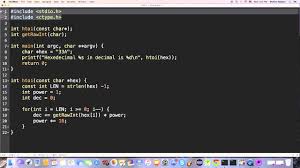 How To Convert A Hexadecimal Into An Integer In C Youtube